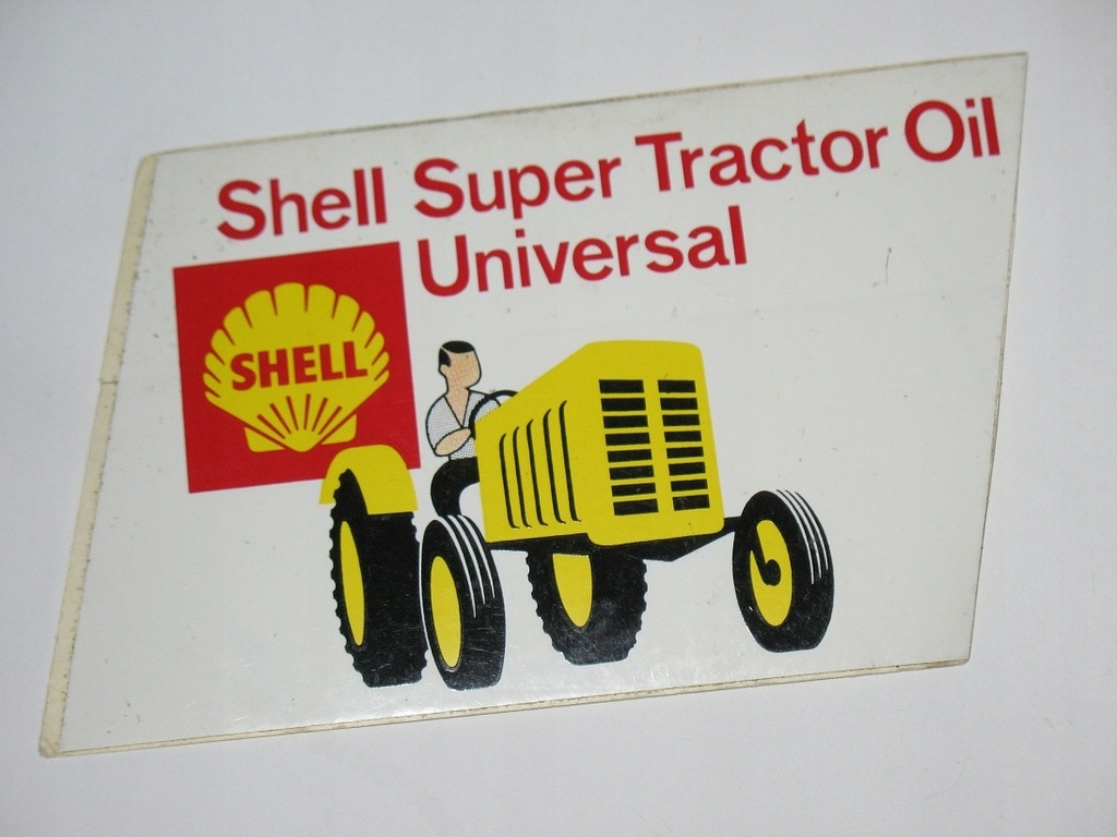 SHELL TRAKTOR naklejka z PRL-u