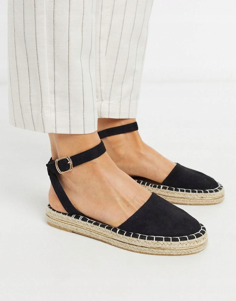 GB1998 NEW LOOK__NW3 CZARNE ESPADRYLE __38