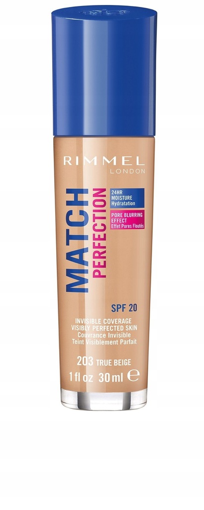 Rimmel Podkład Match Perfection nr 203 true beige