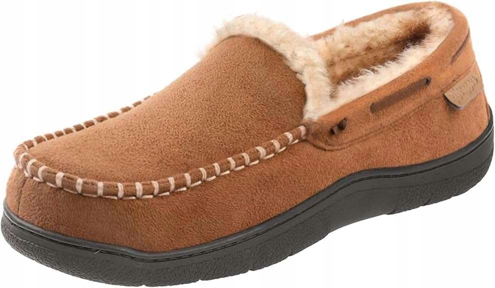 BUTY MĘSKIE KAPCIE MOKASYNY ZAMSZOWE CIEPŁE 42