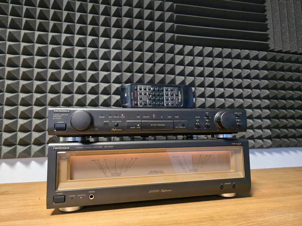 TECHNICS SU-C1000 + SE-A1000 UNIKATOWY WZMACNIACZ STEREO + NOWY AKUMULATOR!