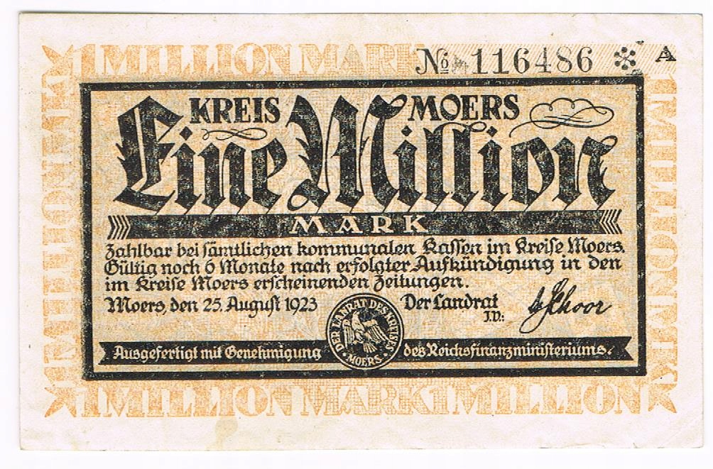 1 mln mk Niemcy 1923r "A"