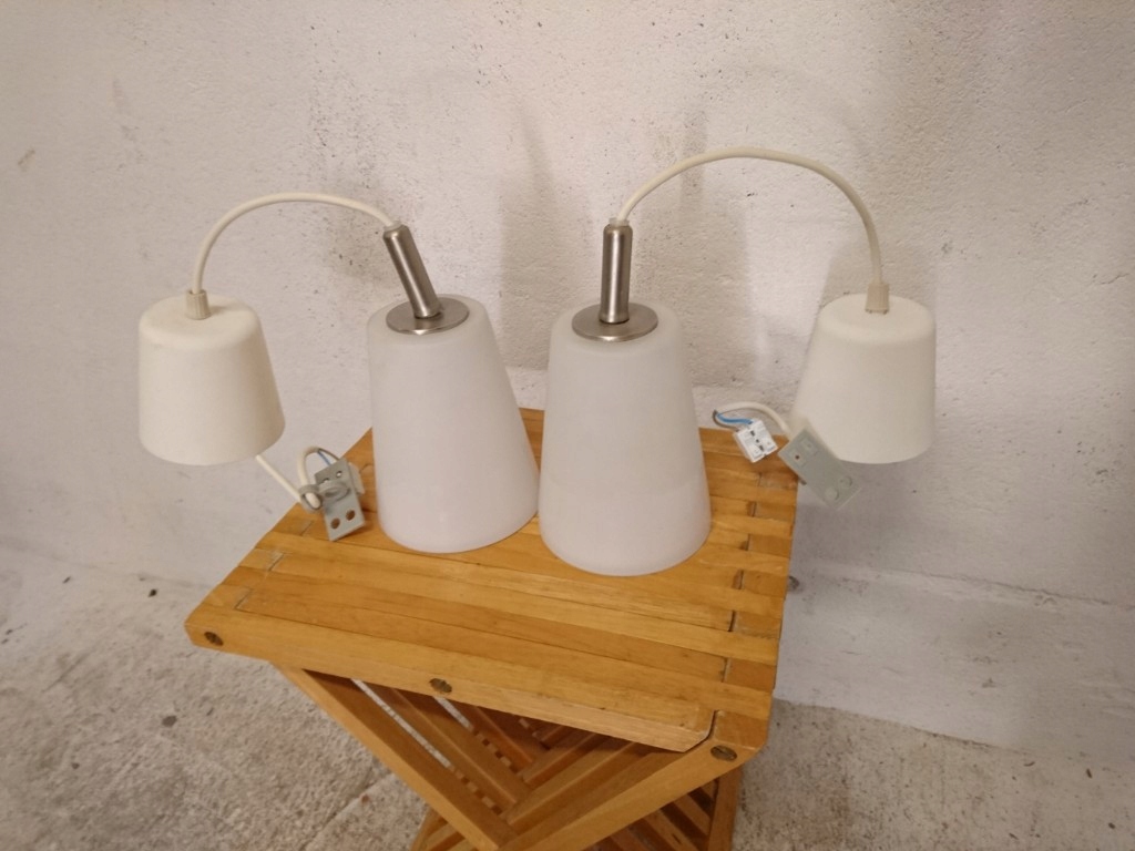 IKEA BASISK lampa wisząca biała
