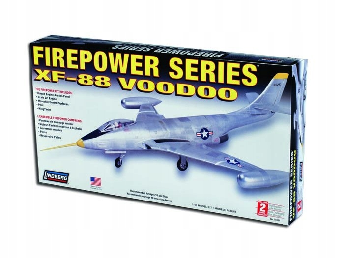 MODELE DO SKLEJANIA Samoloty Lindberg (USA) Odrzutowiec XF-88 Voodoo
