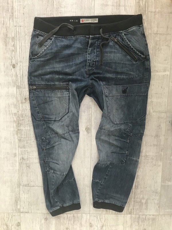 RIVER ISLAND__JOGGER jeans męskie ALLADYNKI__W36