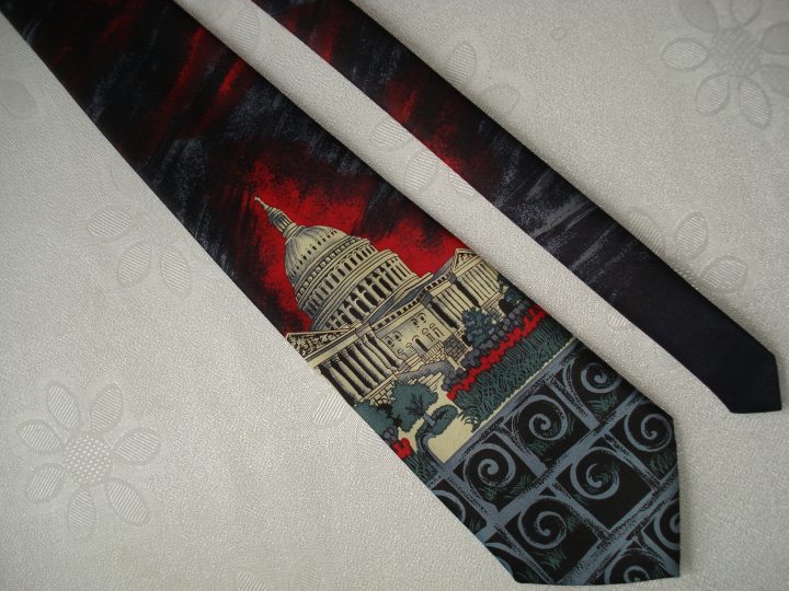 RENE CHAGAL oryginalny krawat "Capitol "