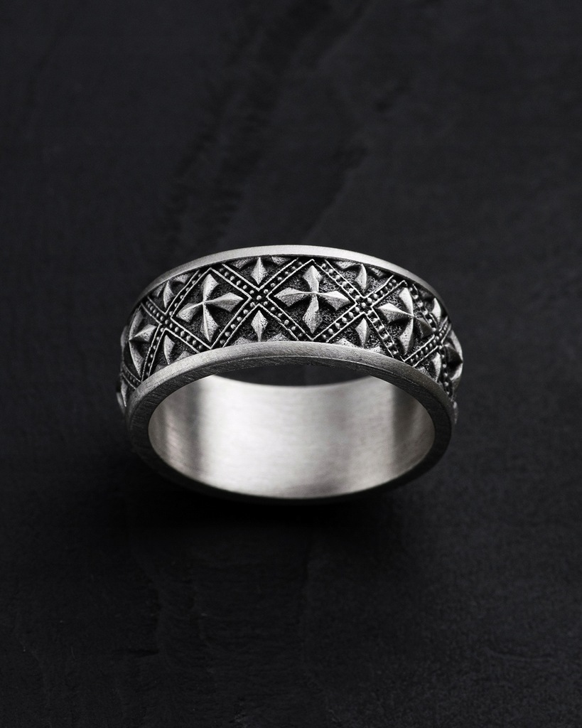 Srebrny pierścień RITTER 18