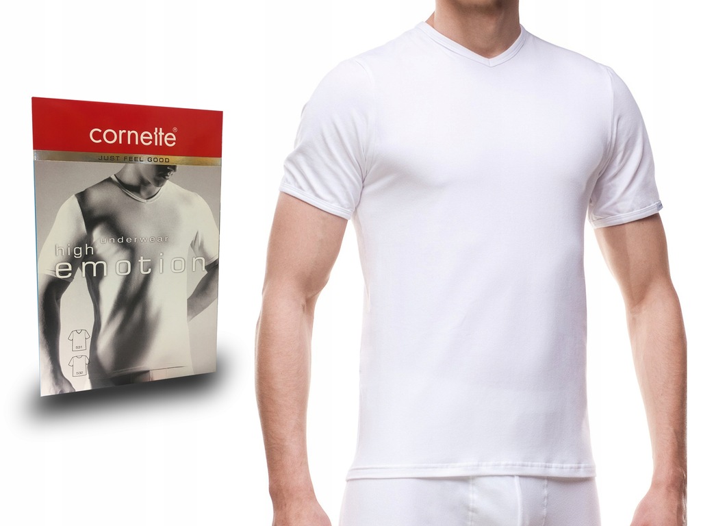 Cornette 531 High Emotion koszulka, biała, XXL