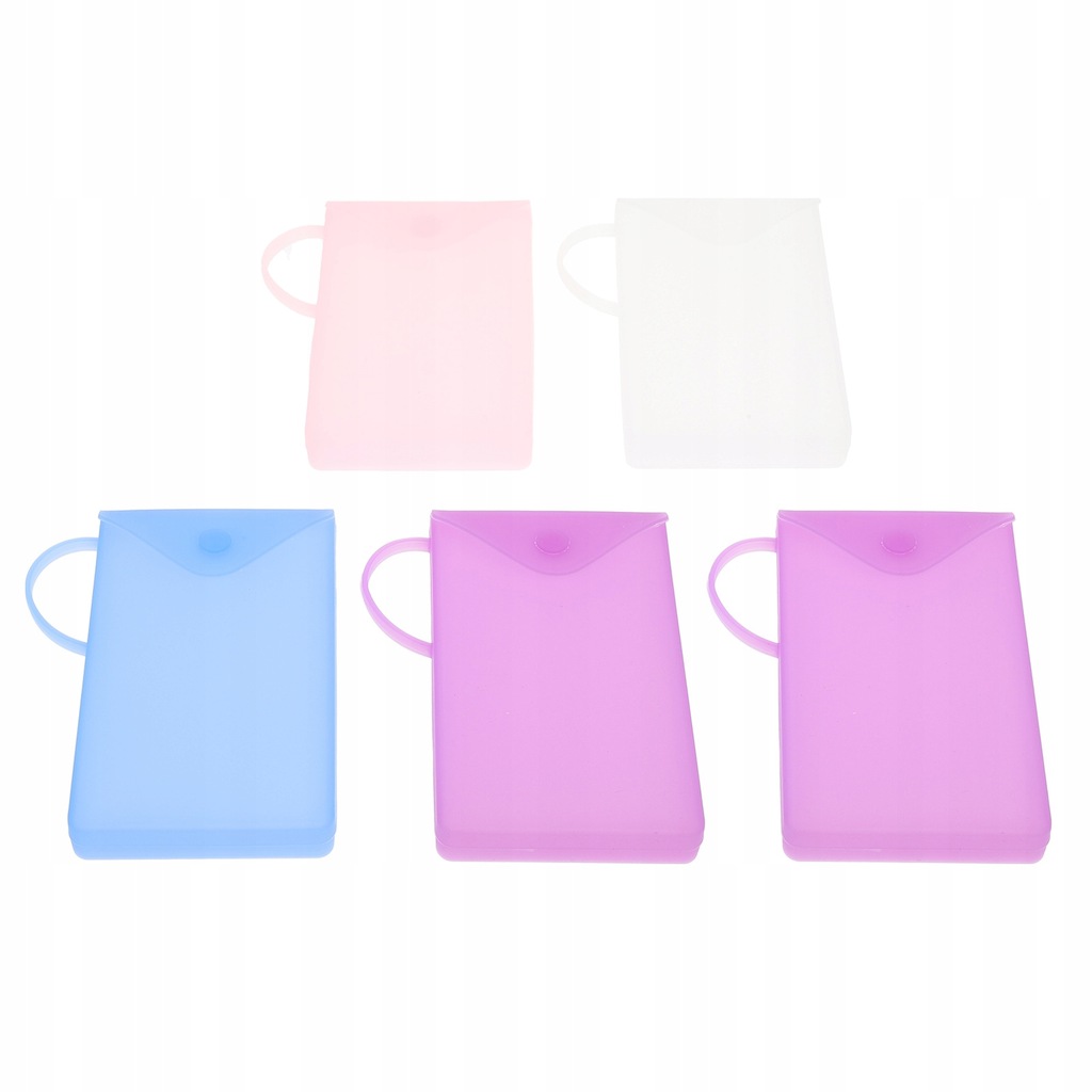 5PCS MASKS HOLDERS PORTABLE SUNDRIES CASES TRAVELLING SUPPLY (MIXED COLOR)