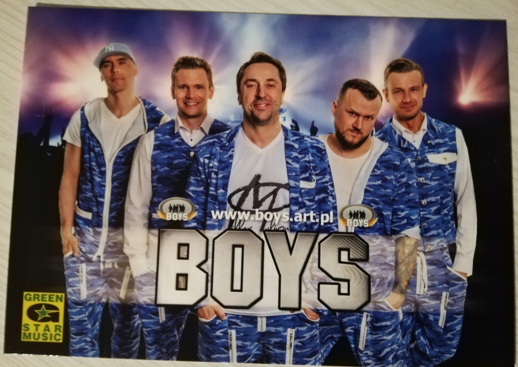 Zespół Boys - zdjęcie z autografami