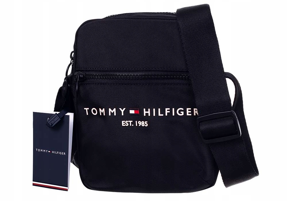 TOMMY HILFIGER TORBA LISTONOSZKA REPORTER BLACK