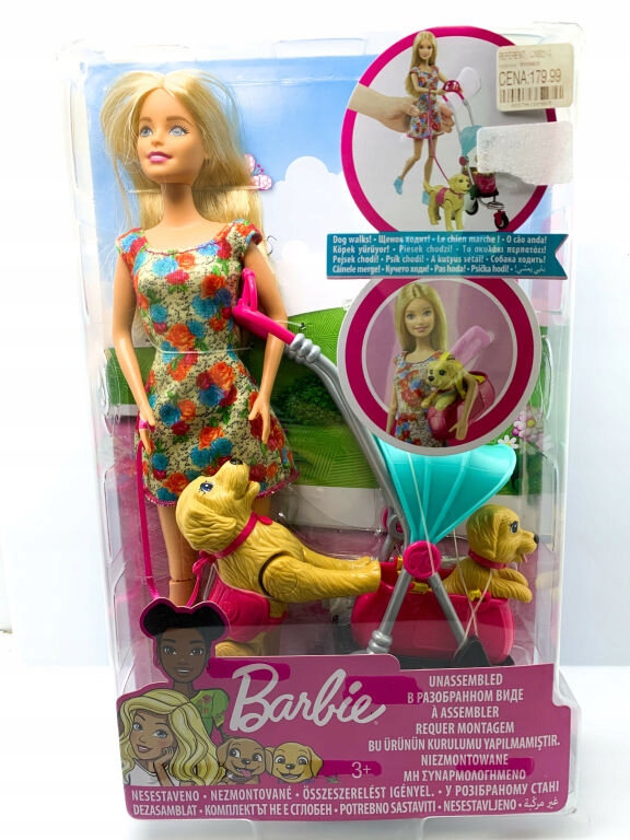 BARBIE SPACER Z PIESKAMI ZESTAW LALKA CNB21