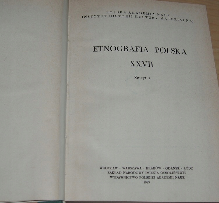 ETNOGRAFIA. CHŁOPI I SZTUKA LUDOWA II RP, PERU.