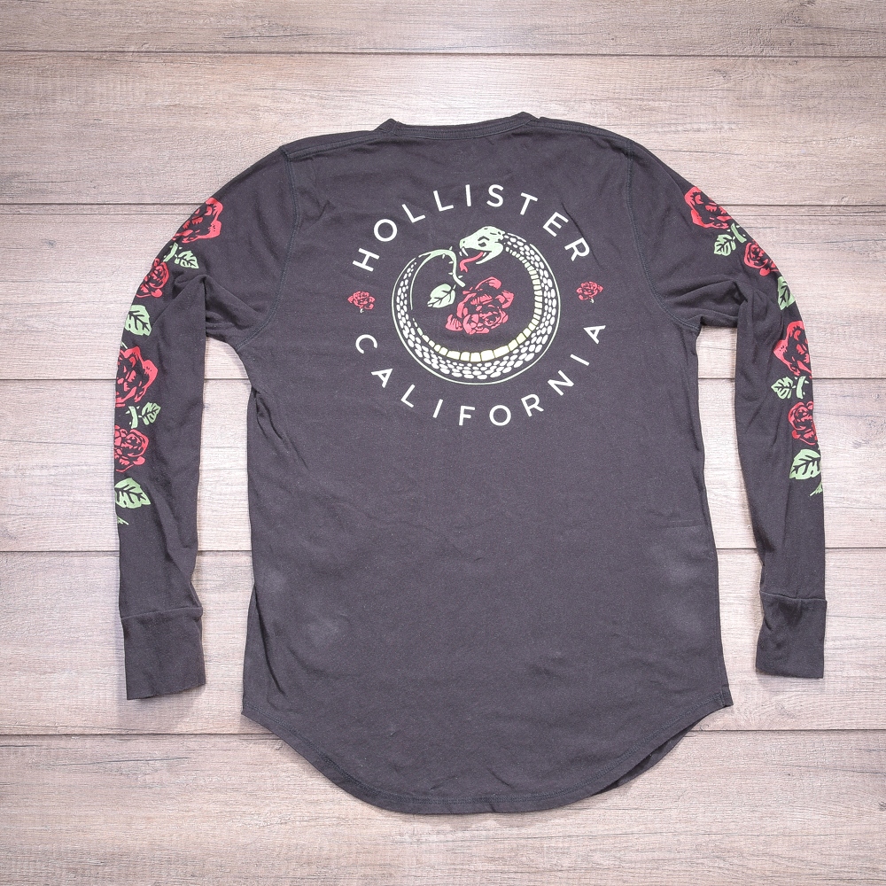 HOLLISTER CALIFORNIA BLUZA MESKA MELANŻ .Z. LOGO L