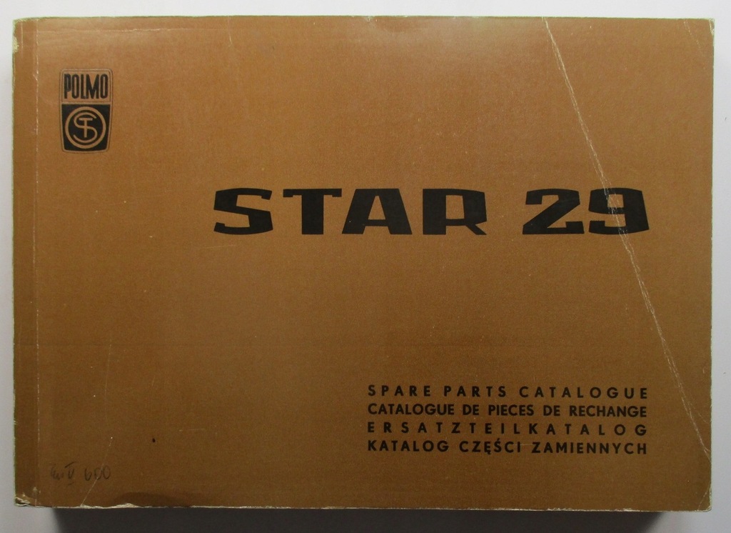 Samochód STAR 29, Katalog części zamiennych, 1972