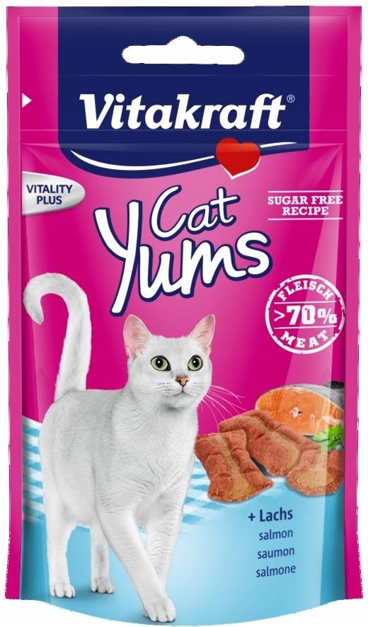 VITAKRAFT CAT YUMS ŁOSOŚ 40g przysmak d/kota