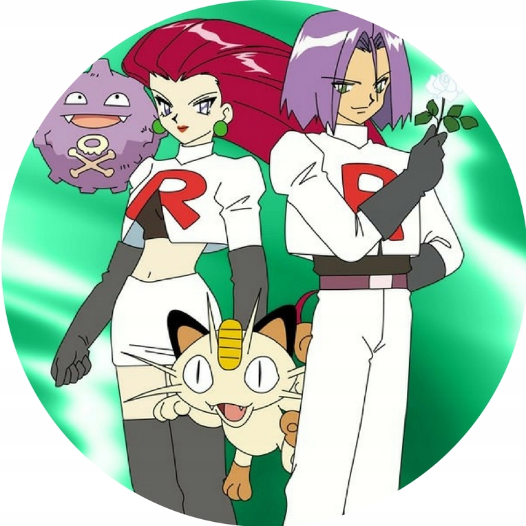 POKEMON ZESPÓŁ R Jessie James gruby opłatek +GRATI