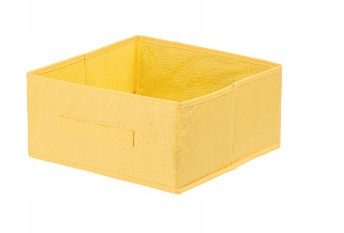 Pudełko tekstylne ANABEL 15x31x31cm żółte 14,5l sz