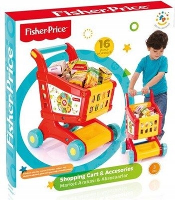 Wózek na zakupy z akcesoriami Fisher Price 8068