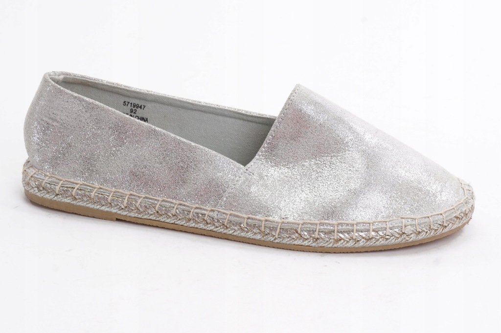 NEW LOOK metaliczne espadryle damskie R.40 DJ190 3