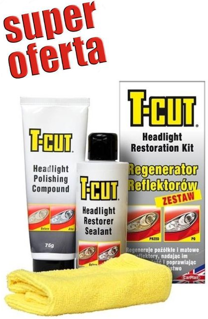 T-CUT REGENERATOR REFLEKTORÓW CARPLAN / 3-ELEMENTY