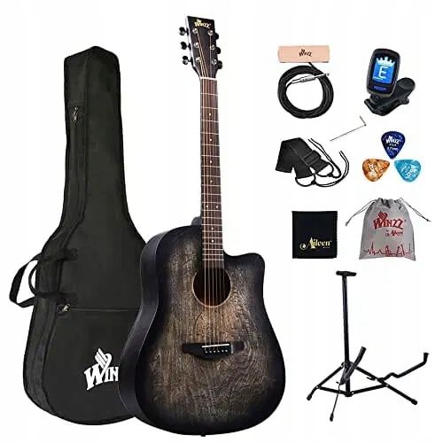 Winzz Gitara westernowa 4/4, gitara akustyczna, dl