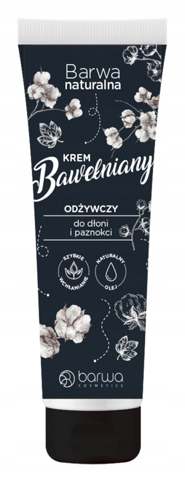 BARWA Odżywczy Krem Bawełniany do dłoni paznokci