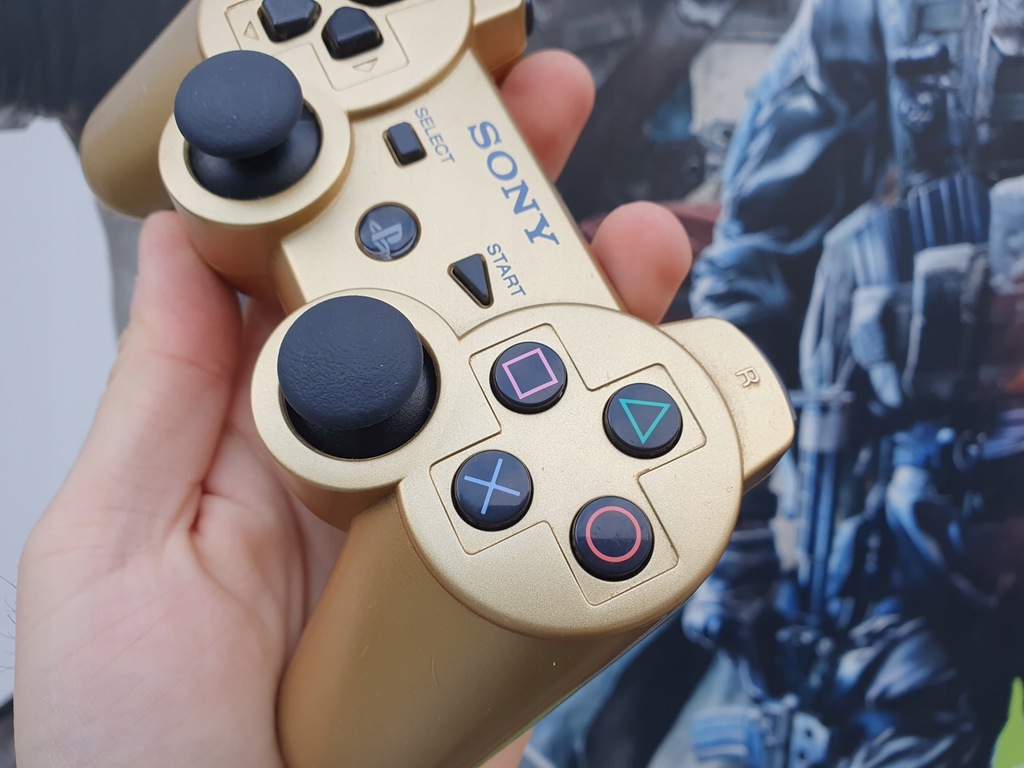 ふるさと納税 100% ORYGINALNY 12696885268 - ZŁOTY 3 DUALSHOCK PS3 PAD SONY 家庭用ゲーム機本体