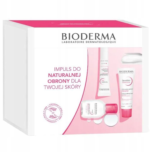 BIODERMA Sensibio ZESTAW Żel pod oczy + Krem + Woda micelarna DATA 12.2024