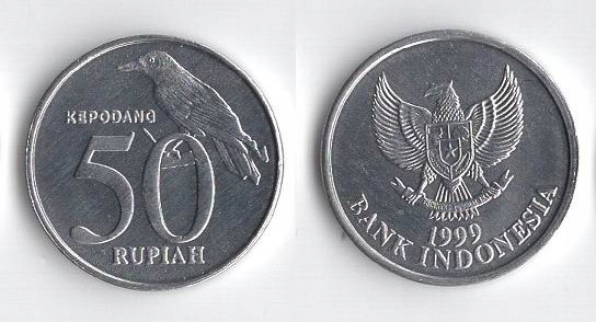 INDONEZJA 1999 50 RUPIAH