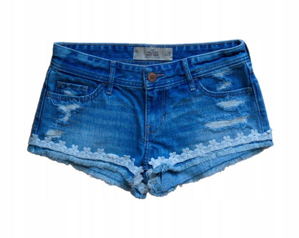 HOLLISTER __ PIĘKNE SPODENKI JEANS __ R. 25