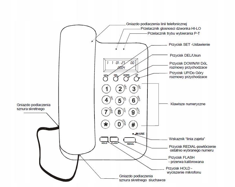 Купить Стационарный телефон Maxcom KXT 100 Черный: отзывы, фото, характеристики в интерне-магазине Aredi.ru