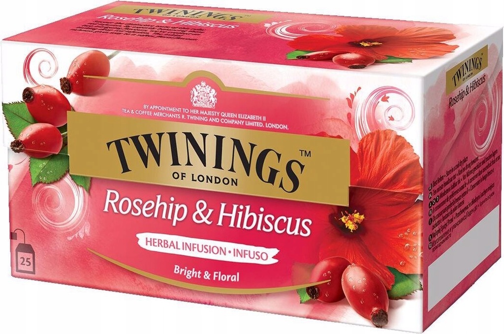 Twinings Rosehip & Hibiscus x25 kopert