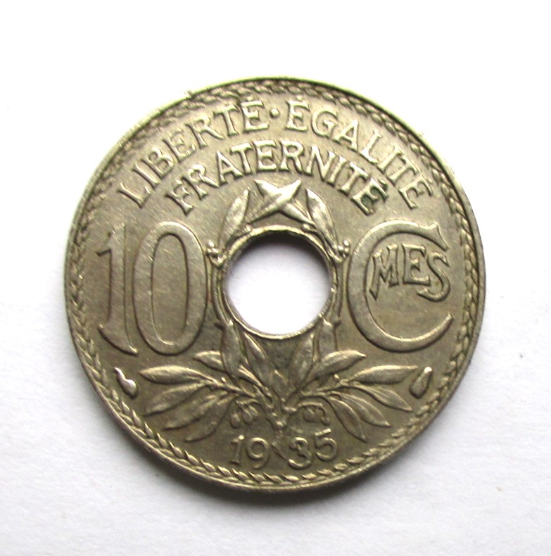 10 Centymów 1935 r. Francja
