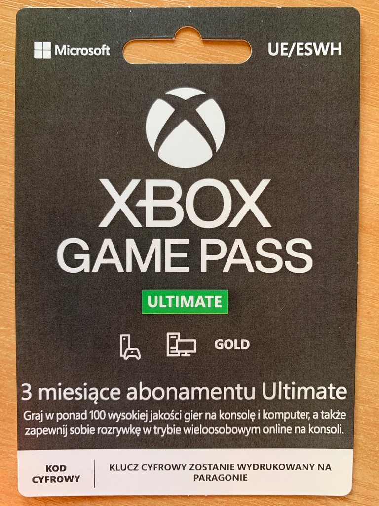 Subskrypcja Xbox Game Pass Ultimate 3 miesiące