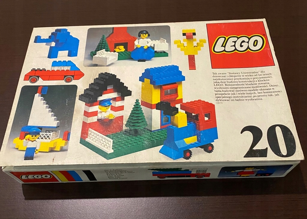 Klocki lego 20 z 1976r lata PRL rarytas unikat