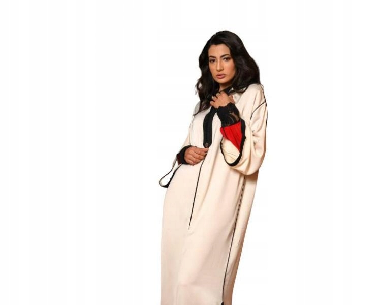 Women's Cotton Hooded Djellaba With Kaftan Set