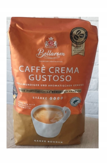 KAWA ZIARNISTA BELLAROM Cafe Crema Gustoso 1000g 1kg z Niemiec