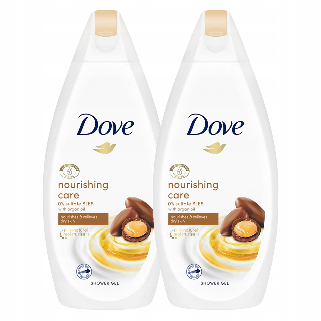 Dove Nourishing Żel pod Prysznic Care Oil 2x500ml