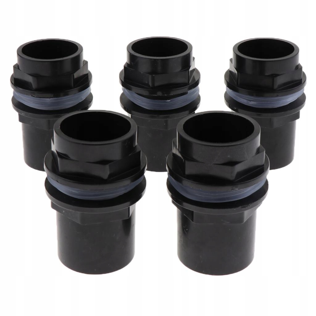 5Pcs Water Tube Adapter Outlet Inlet Hose Connector for Aquarium 40MM