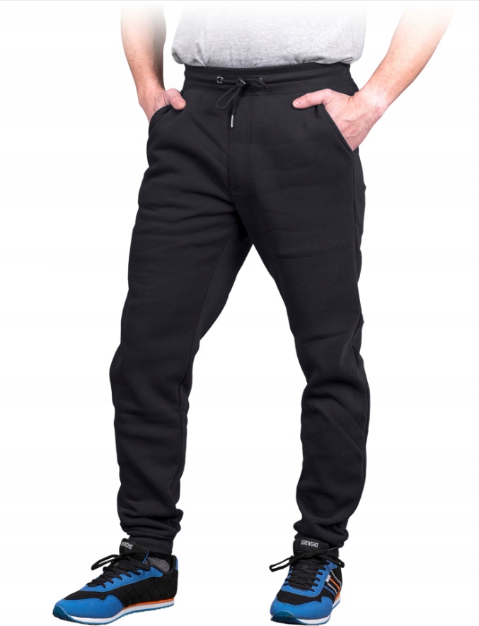 Reis spodnie dresowe męskie JOGGER-PLUS B czarny rozmiar 4XL