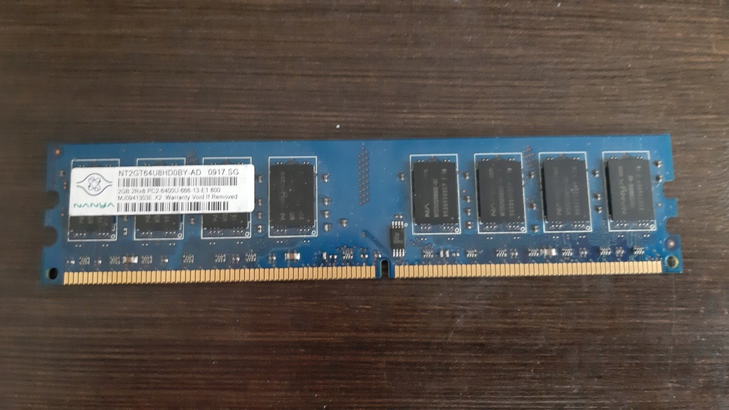 Pamięć RAM DDR2 2GB 800Mhz NANYA PC2-6400U