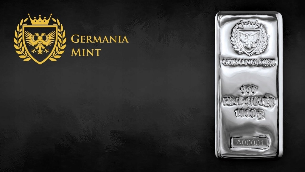 Sztabka srebra Germania Mint 1kg