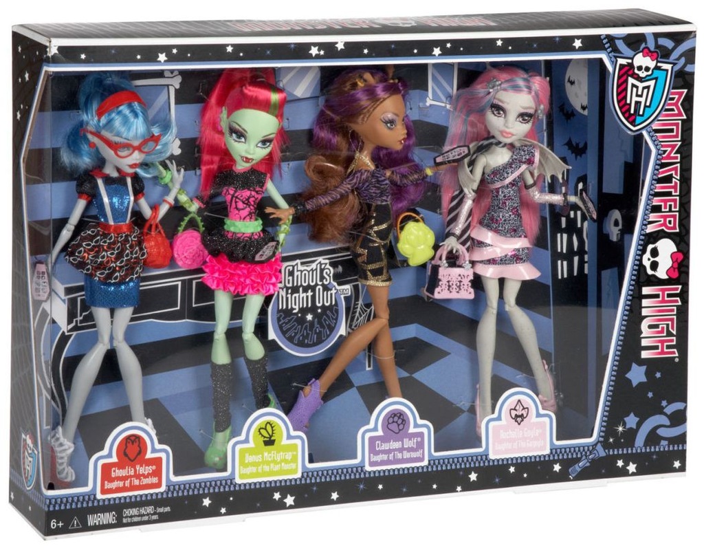 Zestaw 4 Lalki Monster High Lalka Venus Ghoulia 8334533394 Oficjalne Archiwum Allegro