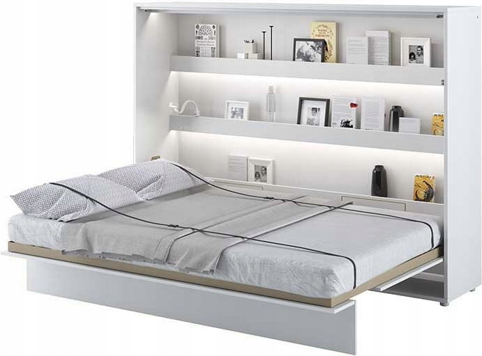Półkotapczan Biały Poziomy 140x200 Bed Concept