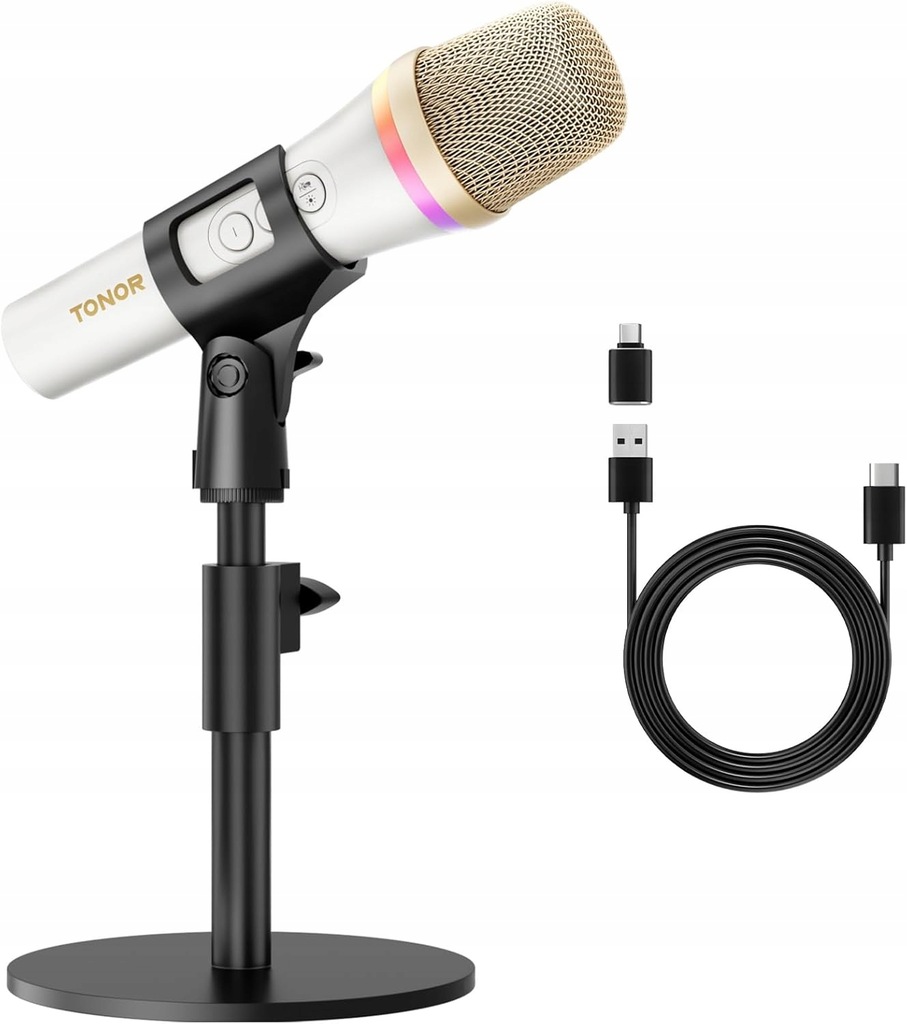Mikrofon Dynamiczny Tonor TD310 do Komputera Nagrywania Gier PS5 PS4 USB-C