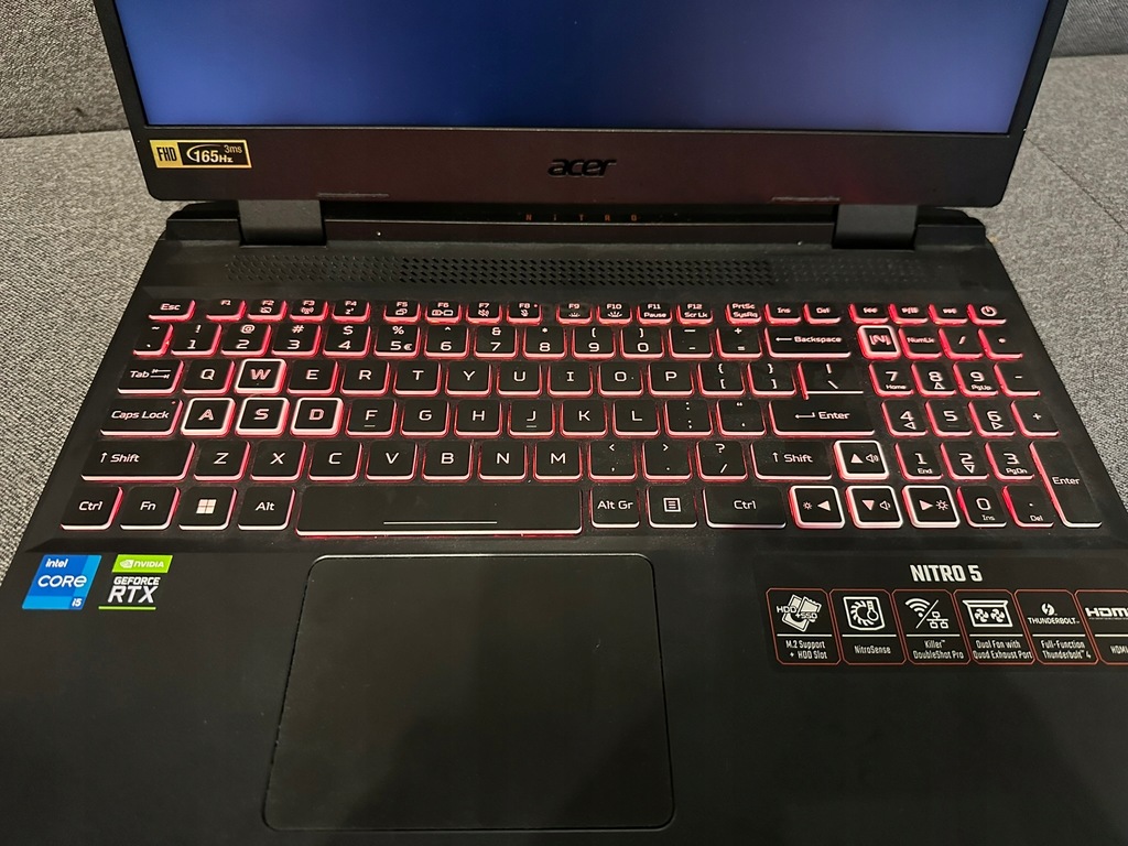 Laptop Acer Nitro 5 AN515-58" i5 12500h rtx 3060 16 GB / 512 GB czarn