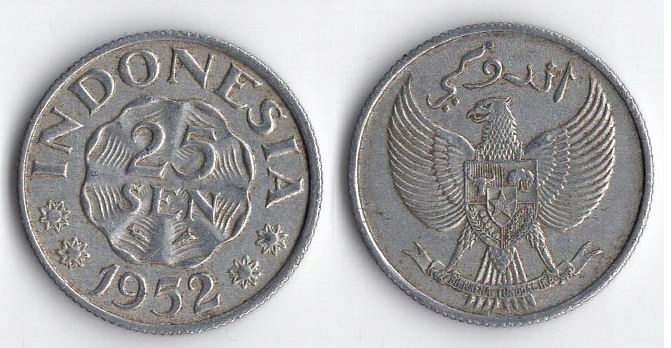 INDONEZJA 1952 25 SEN