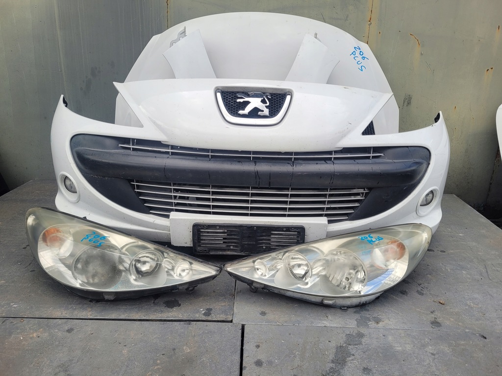 PEUGEOT 206 PLUS ZDERZAK MASKA LAMPA BLOTNIK