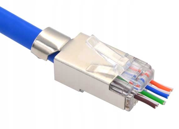 Купить Разъем RJ45 cat6 провод cat7 проход через экран 10 шт.: отзывы, фото, характеристики в интерне-магазине Aredi.ru